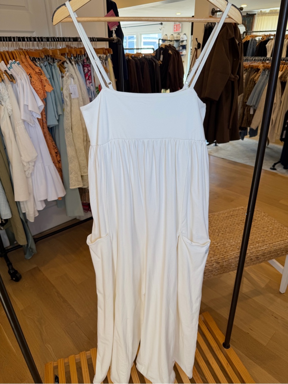 Mira White Linen Maxi Dress |FREE PEOPLE
